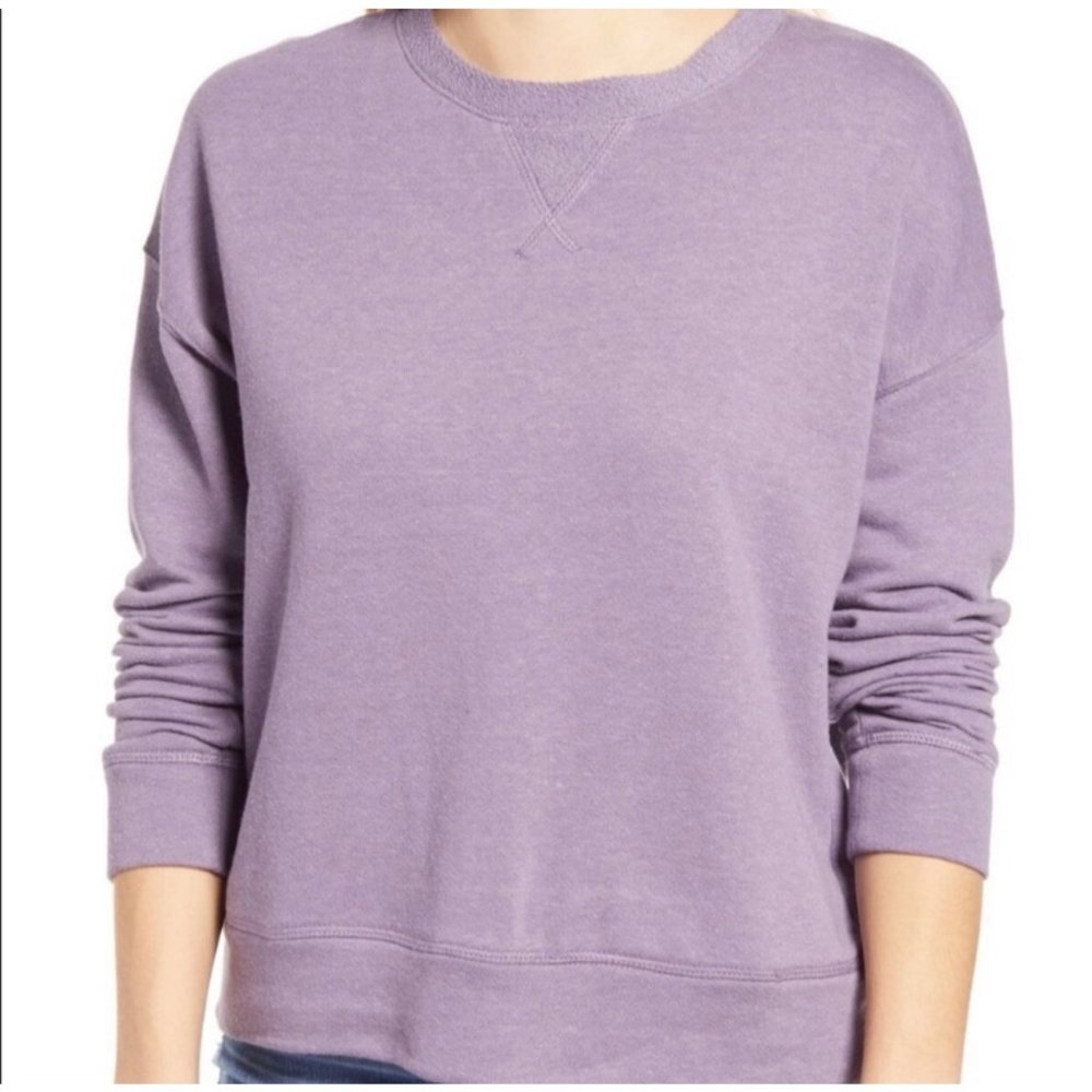 Everleigh Purple Crewneck Sweatshirt